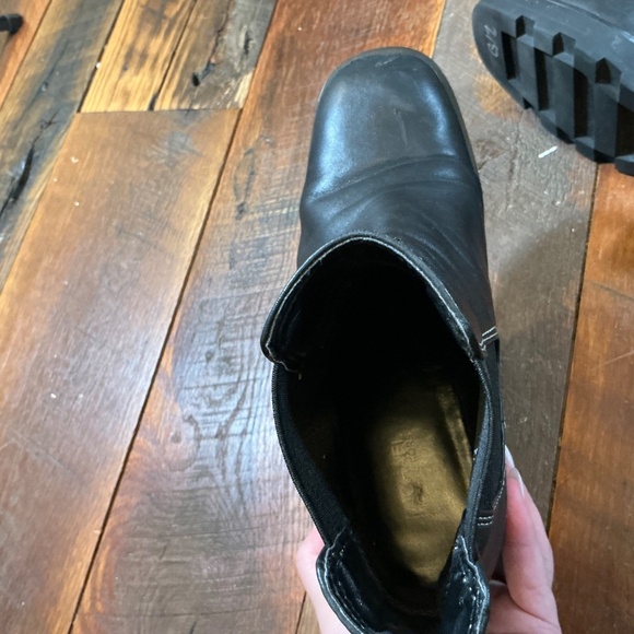 Michael Kors Keisha Black Leather and Textile Ankle Booties Size 8 - Picture 11 of 13